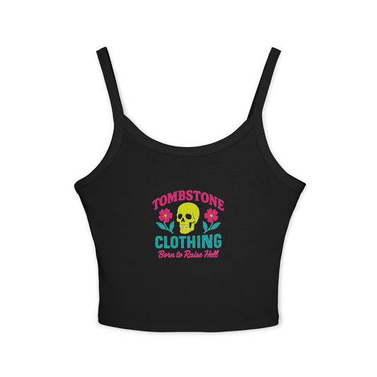 Colorful Skull Women's Spaghetti Strap Tank Top